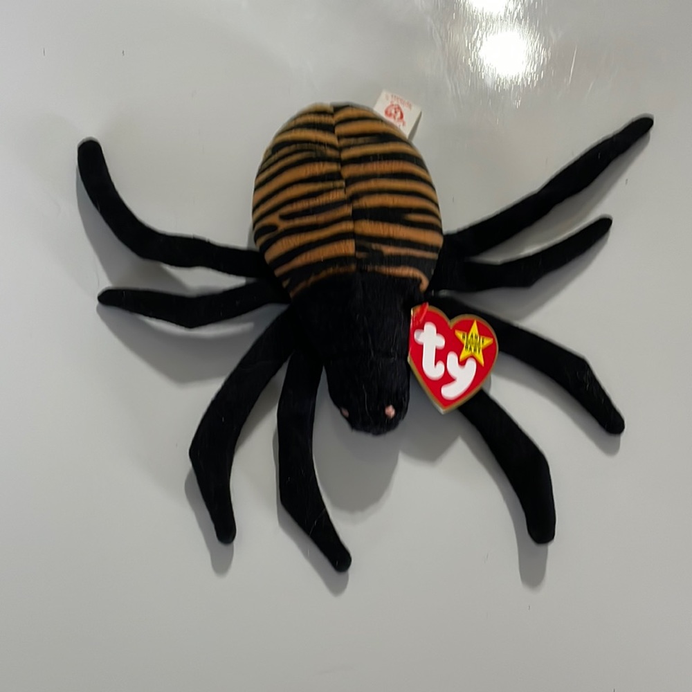 Ty Beanie Baby * Spinner * Spider * Date of Birth: Oct 28, 1996‎
